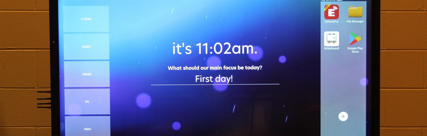 it&#39;s 11:02 am. what should our main focus be today? First day!